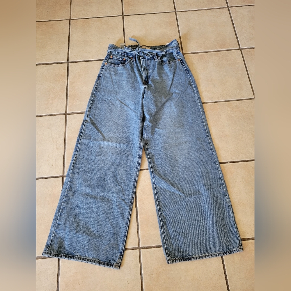 Levi's Light Blue Wide Leg Jeans